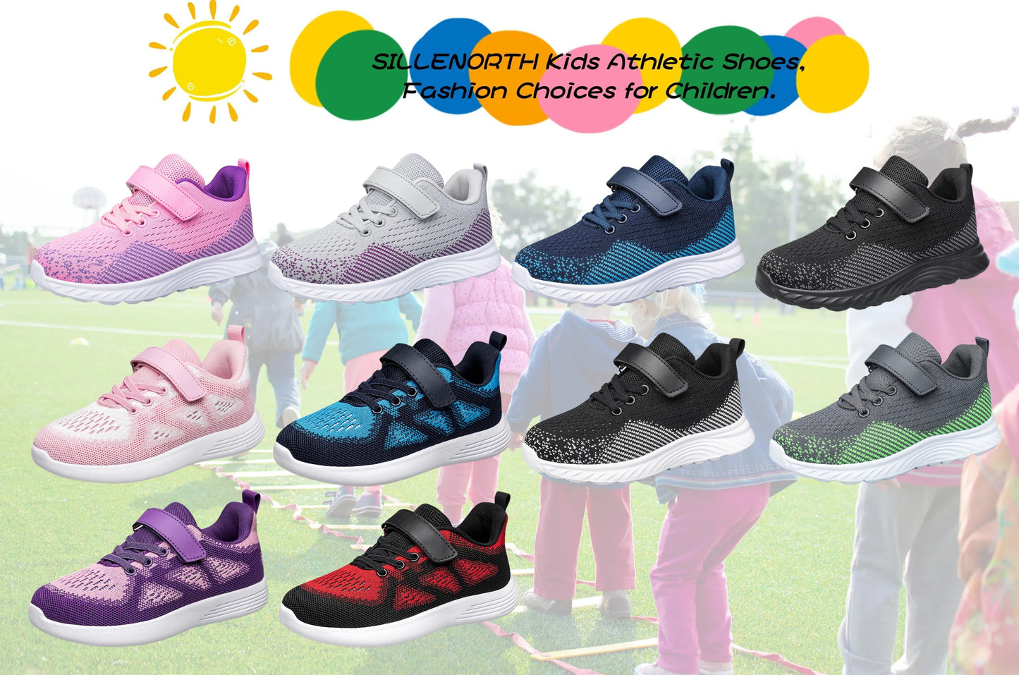 Kids Shoes Boys Girls Breathable Sneakers Athletic Running Shoes (Little/Big Kids)