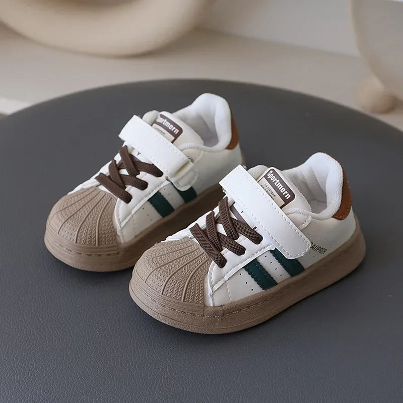 Children Shoes Casual Fashion Outdoor Hang Out Boy Sports Shoes Lightweight Stripes Breathable Running Sneakers for Girls H07255