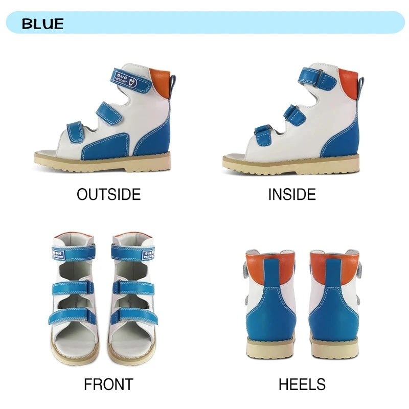 Summer Children Orthopedic Sandal for Kid Baby Toddler Boys Medical Shoes Flatfeet with Arch Support Insole
