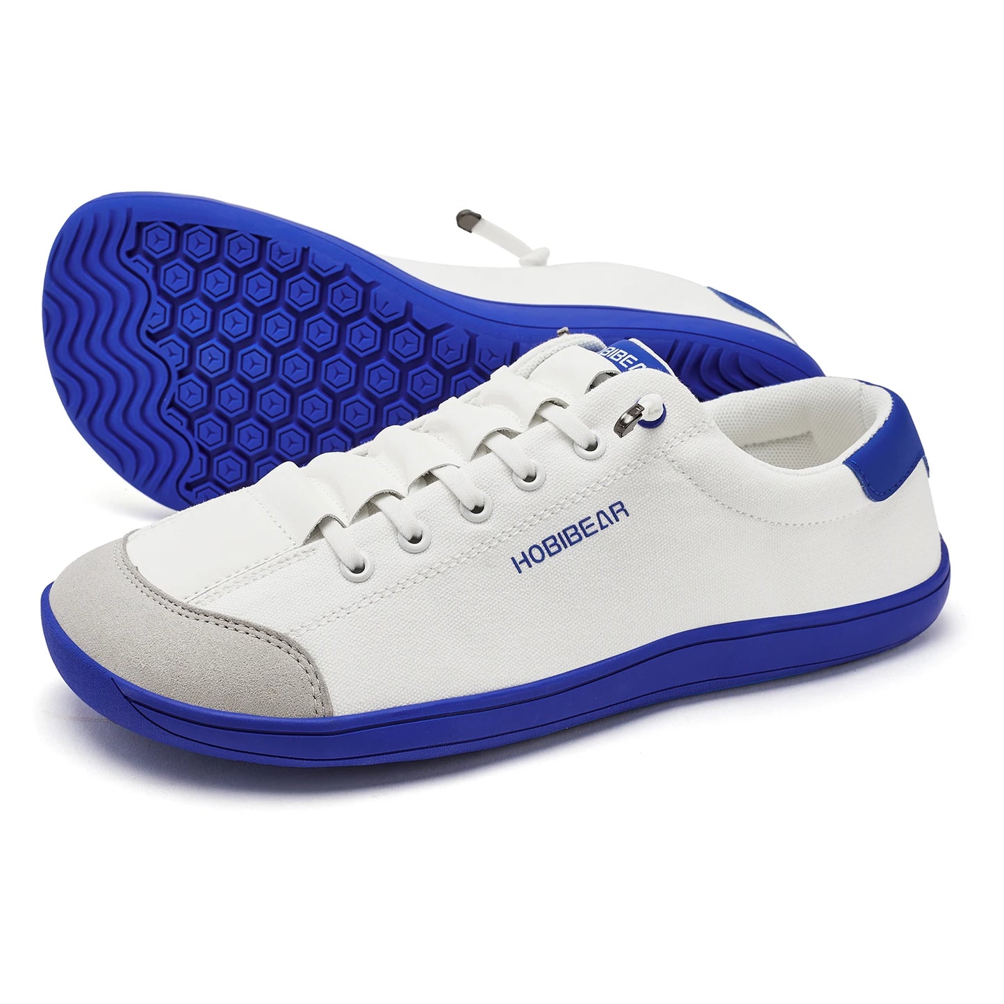 Wide Toe Barefoot Shoes for Unisex Minimalist Artificial Leather Sneakers Lightweight Adjustable Slip on Walking Shoes