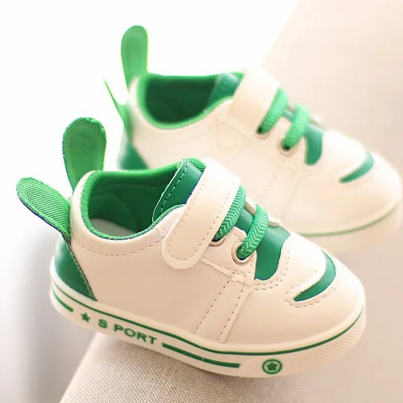 Baby Shoes Toddler Girls Boys Sports Shoes for Children PU Leather Flats Kids Sneakers Fashion Casual Infant Soft Shoes