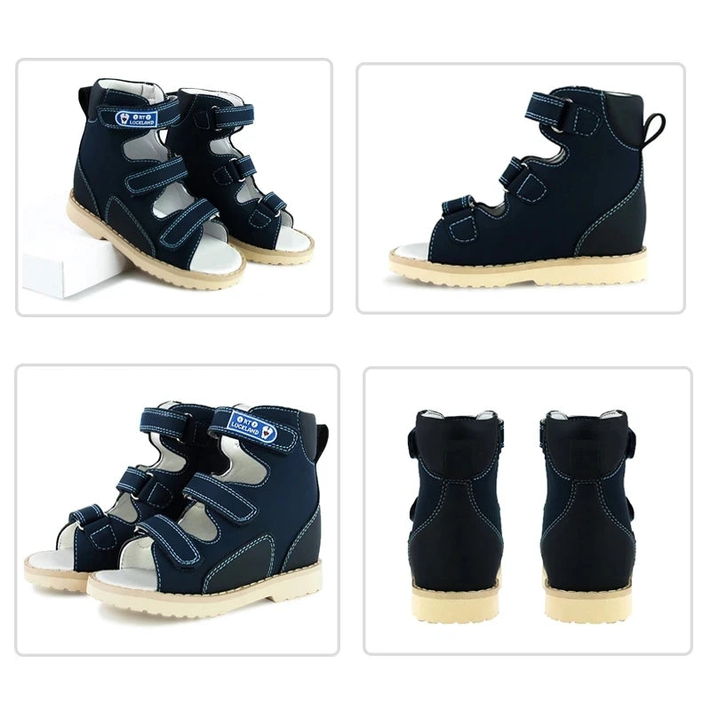 Summer Children Orthopedic Sandal for Kid Baby Toddler Boys Medical Shoes Flatfeet with Arch Support Insole