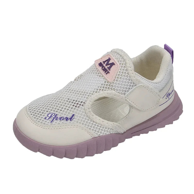 2024 Fashion Sneakers for Boys Summer Sports Sandals Little Girls Hollow Breathable Running Shoes Children Summer Sneaker G06062