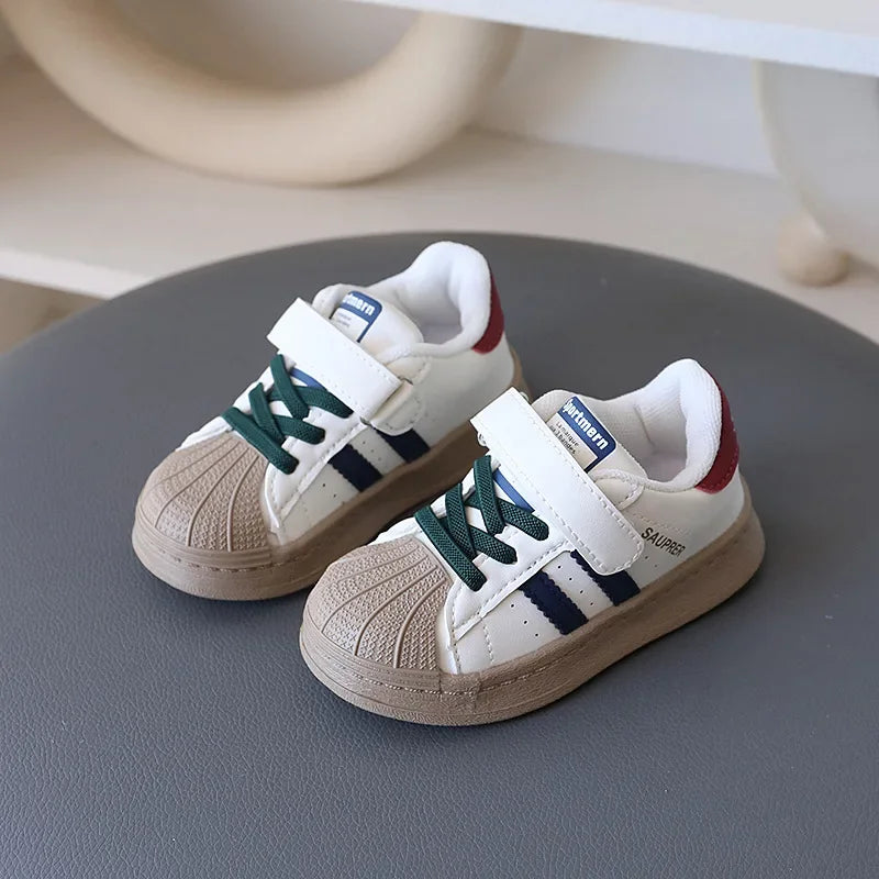 Children Shoes Casual Fashion Outdoor Hang Out Boy Sports Shoes Lightweight Stripes Breathable Running Sneakers for Girls H07255
