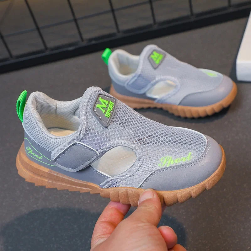 2024 Fashion Sneakers for Boys Summer Sports Sandals Little Girls Hollow Breathable Running Shoes Children Summer Sneaker G06062