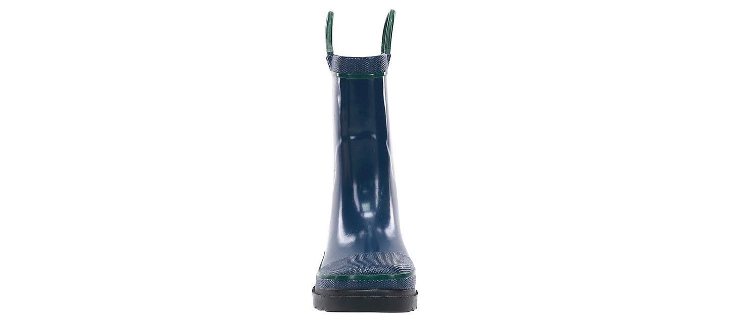 Unisex Kids Waterproof Rain Boot, Navy, 3