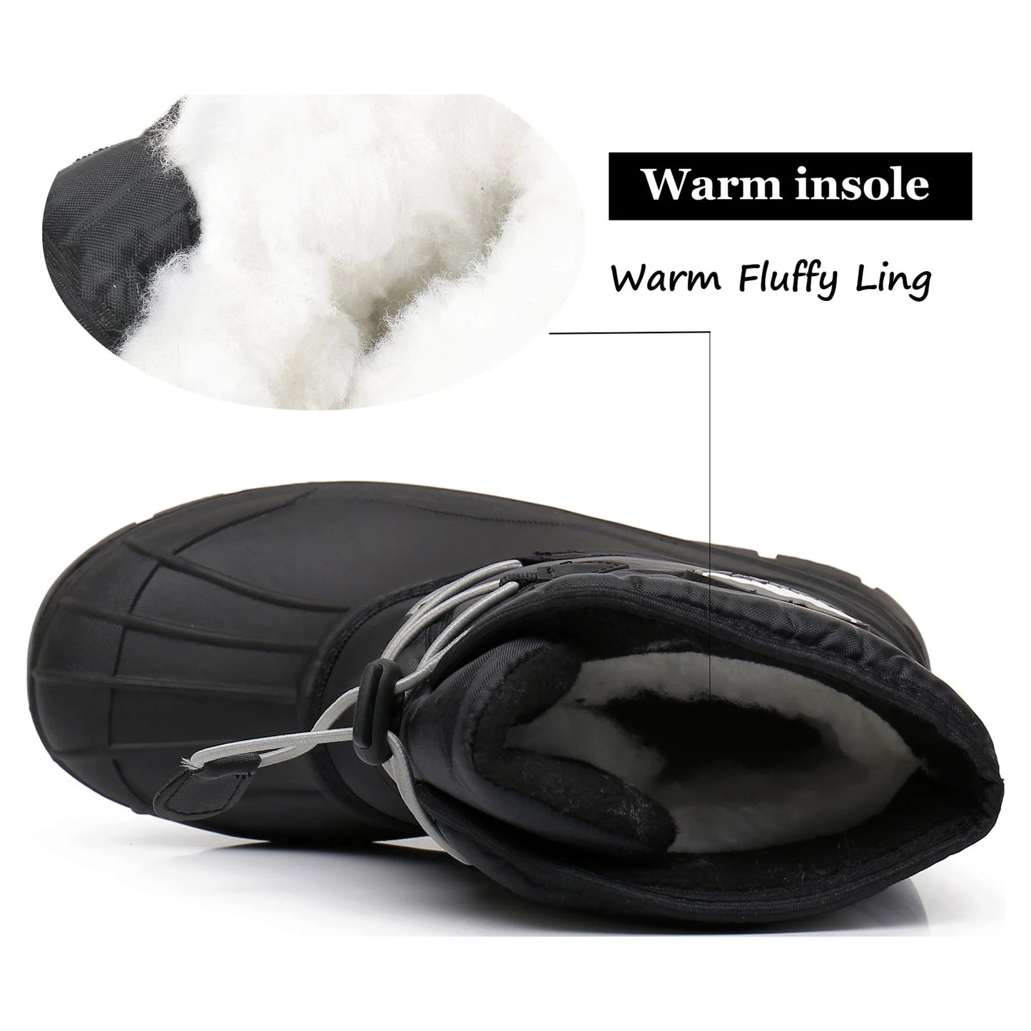 Kids Boys Winter Snow Boots Insulated Watetproof Boys Winter Boots(Little Kid/Big Kid)