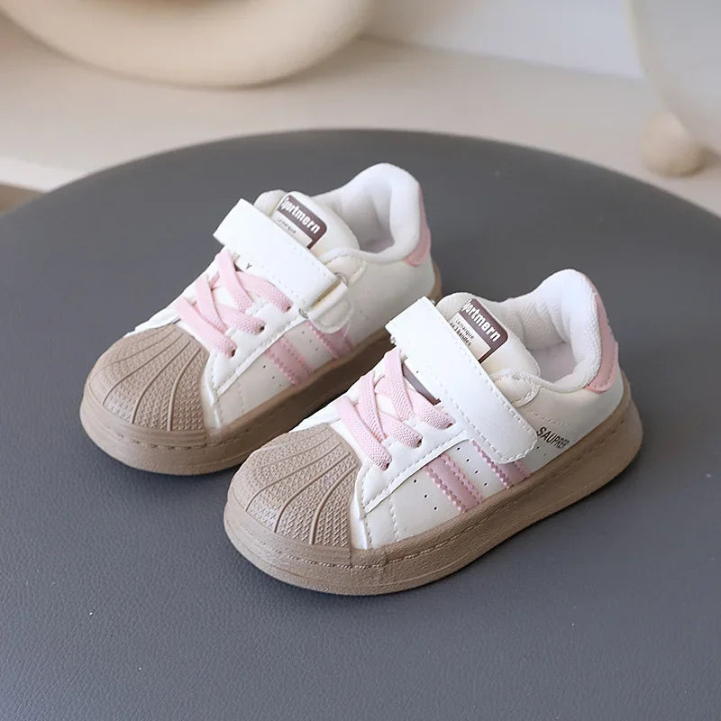 Children Shoes Casual Fashion Outdoor Hang Out Boy Sports Shoes Lightweight Stripes Breathable Running Sneakers for Girls H07255
