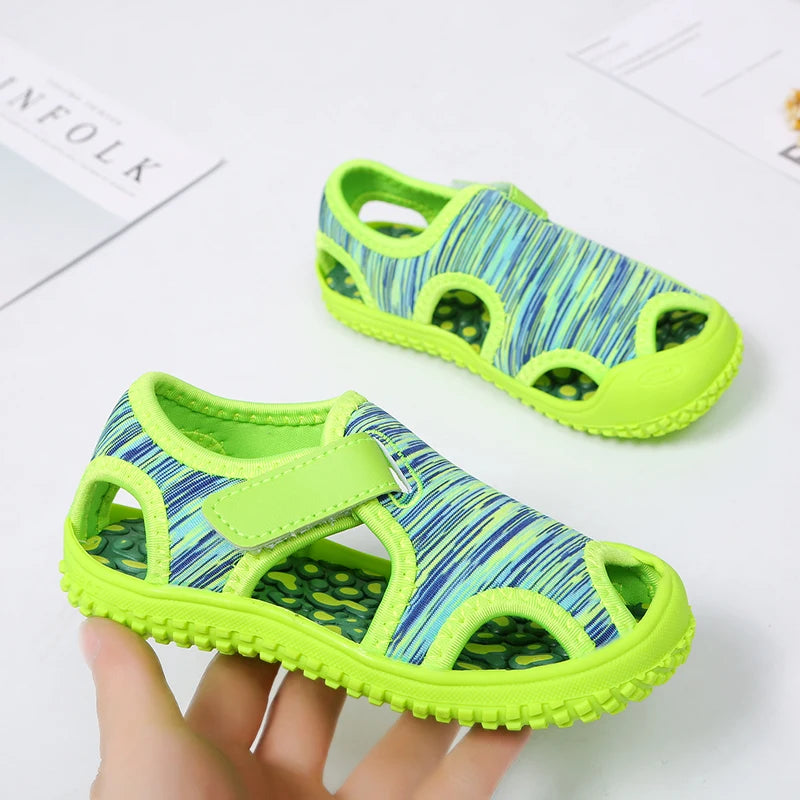 Children Sandals for Boys and Girls, Summer Toe-Cap Sports Sandals, Beach Shoes