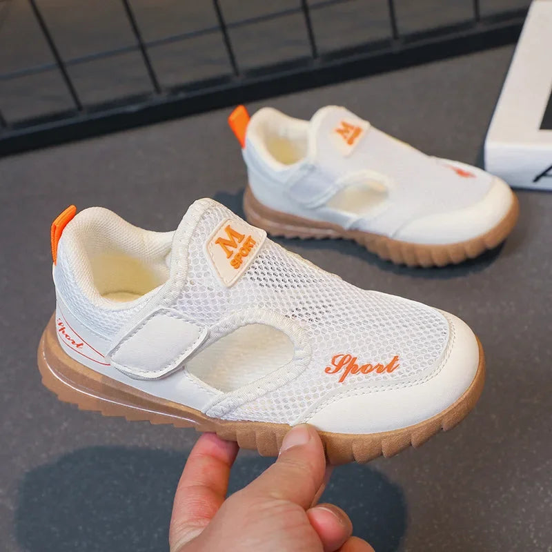 2024 Fashion Sneakers for Boys Summer Sports Sandals Little Girls Hollow Breathable Running Shoes Children Summer Sneaker G06062