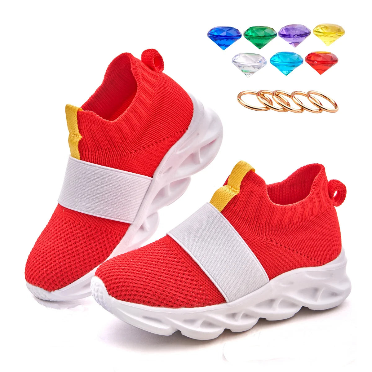Sonic Shoes for Boys Kids Sonic Zapatillas Sonic Red Sonic Shoes for Kids Boys Girls Cartoon Anime Sonic Games Shoes