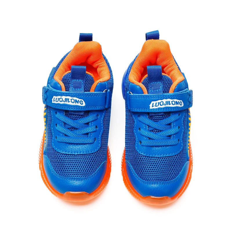 Dinosaur 2-6 Children'S LED T-REX Mesh Autumn New Light up Shoes Boys Little Kids Outdoor Casual Glowing Sports Sneakers