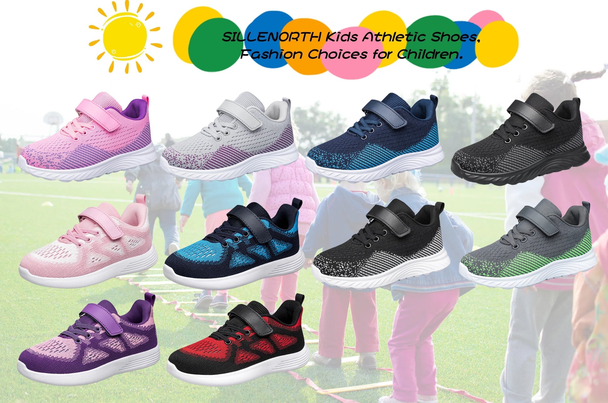 Kids Shoes Boys Girls Breathable Sneakers Athletic Running Shoes (Little/Big Kids)