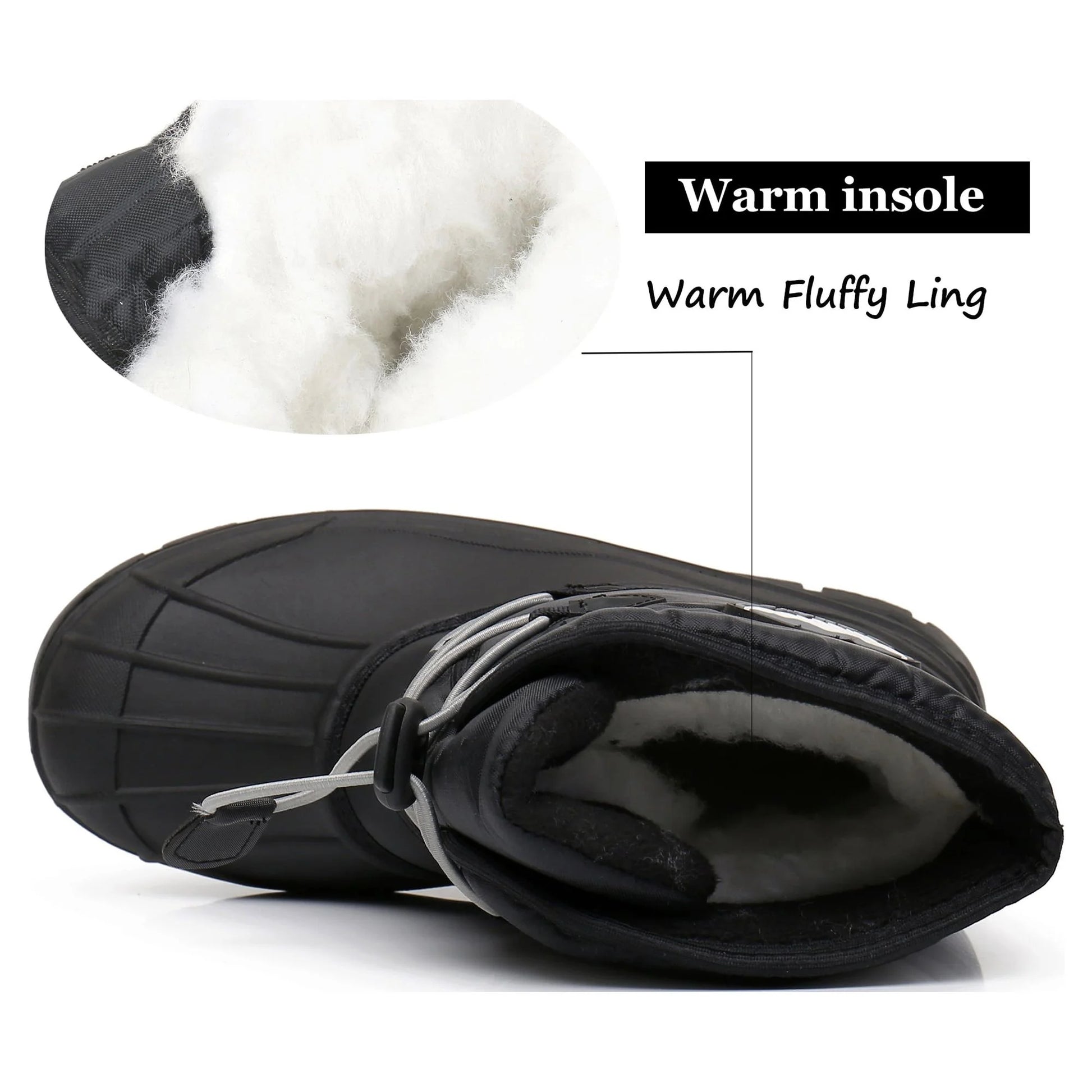 Kids Boys Winter Snow Boots Insulated Watetproof Boys Winter Boots(Little Kid/Big Kid)