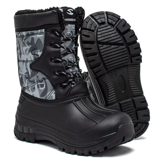 Boys' Waterproof Winter Snow Boots with Insulation for Cold Weather