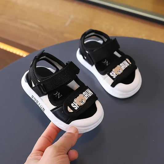 Kids 2024 Summer New Casual Sandal Sport Shoe Baby Shoe Boy Shoe Walking Shoe Comfortable Soft Sole Protect Toe Beach Shoes