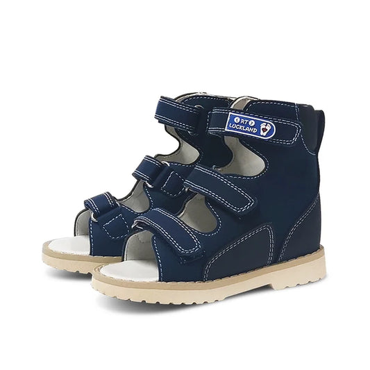 Summer Children Orthopedic Sandal for Kid Baby Toddler Boys Medical Shoes Flatfeet with Arch Support Insole