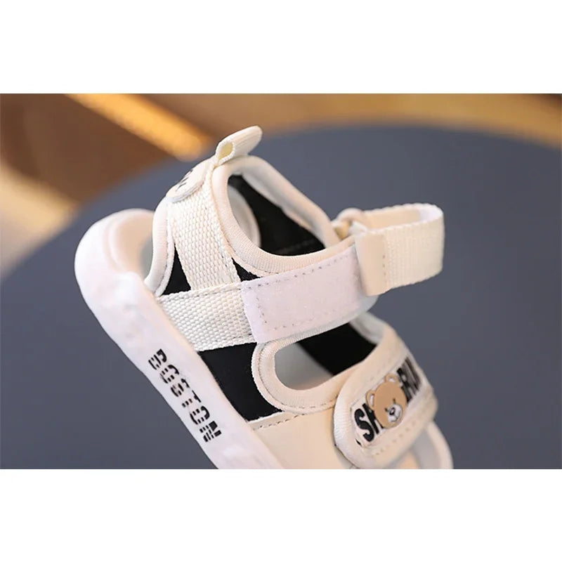 Kids 2024 Summer New Casual Sandal Sport Shoe Baby Shoe Boy Shoe Walking Shoe Comfortable Soft Sole Protect Toe Beach Shoes