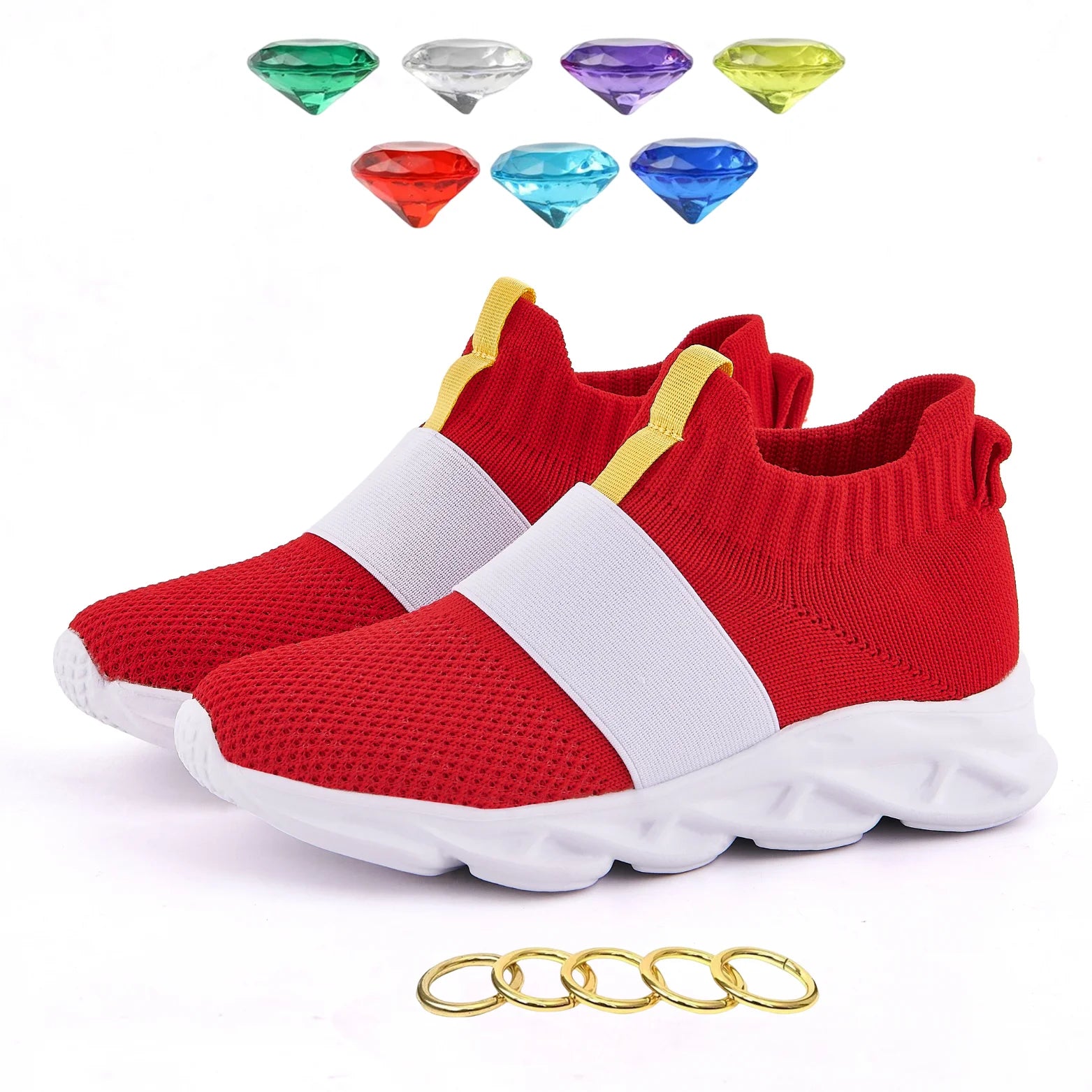 Sonic Shoes for Boys Kids Sonic Zapatillas Sonic Red Sonic Shoes for Kids Boys Girls Cartoon Anime Sonic Games Shoes